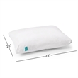 Benjara 20x28 Down Alternative Swan Washable Standard Pillow