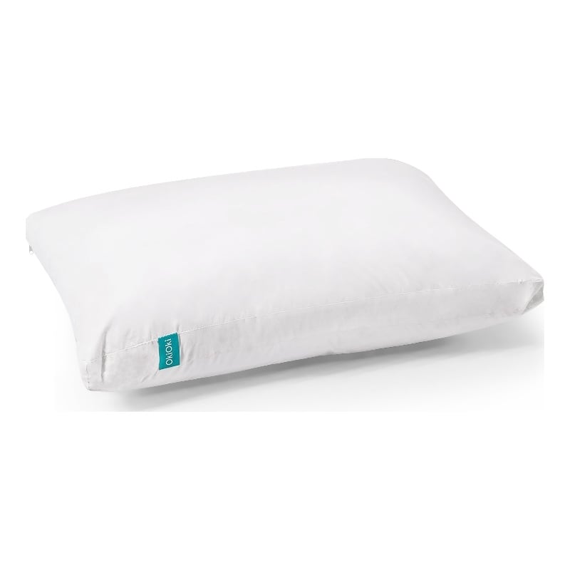 Benjara 20x28 Down Alternative Swan Washable Standard Pillow