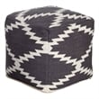 Benjara Poby Accent Pouf- 19