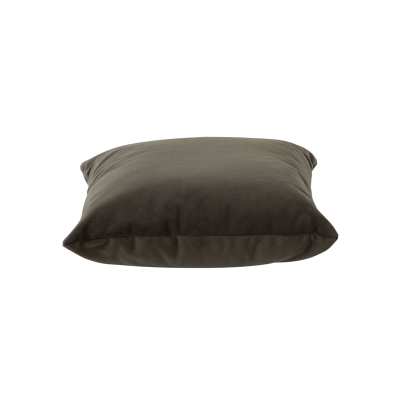Benjara Wily Accent Pillow Set of 2- Dual Sided Moss Green Velvet- 16
