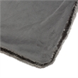 Benjara Tini 50x60 Throw Blanket- Rich Brown Faux Fur- One Sided Design
