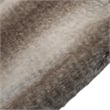 Benjara Tini 50x60 Throw Blanket- Rich Brown Faux Fur- One Sided Design