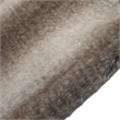 Benjara Tini 50x60 Throw Blanket- Rich Brown Faux Fur- One Sided Design