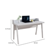 Benjara Writing Desk- Wrap Around Tabletop- 50