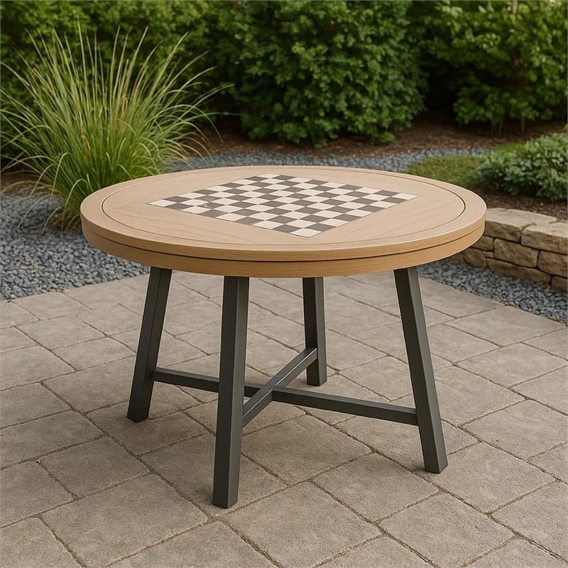 Benjara Nily Outdoor Game Table- 51