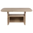 Benjara Lno 7 Piece Counter Height Dining Set- 6 Chairs- Beige Wood- Gold