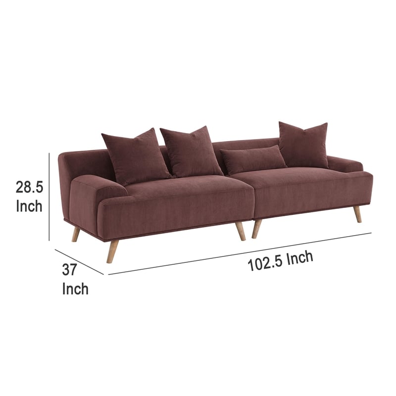 Benjara Beno Long Sofa- 103