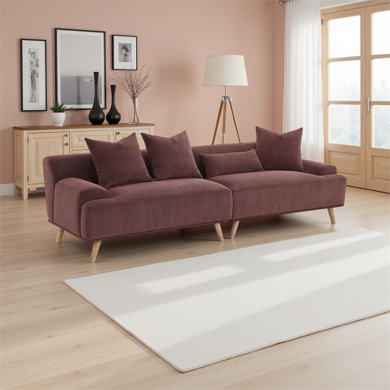 Benjara Beno Long Sofa- 103