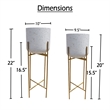 Aira Set of 2 Planters - 20- 22