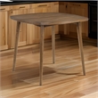 Summit 40 Inch Counter Height Table- Square Top- Rounded Edges- Wood- Brown