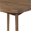 Summit 40 Inch Counter Height Table- Square Top- Rounded Edges- Wood- Brown