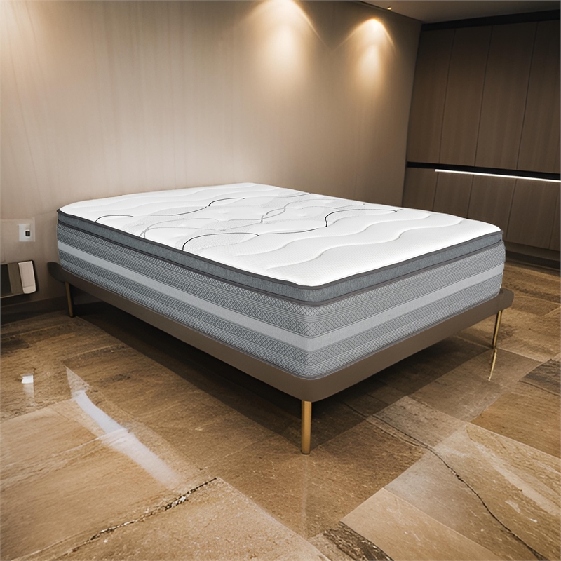 Dani 14 Inch King Size Mattress- Pocket Coil Hybrid and Foam Layers