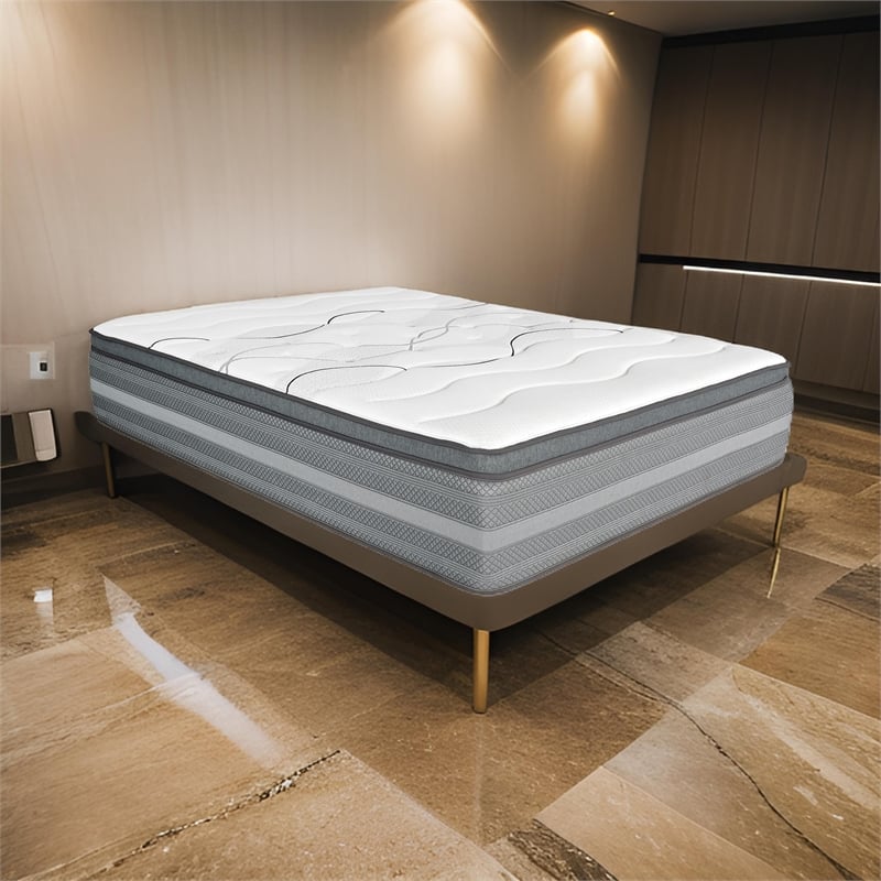 Dani 14 Inch King Size Mattress- Pocket Coil Hybrid and Foam Layers