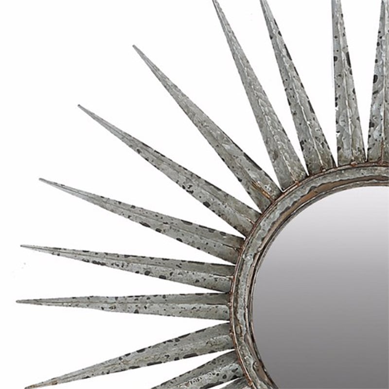 Distressed Sun inspired Mirror