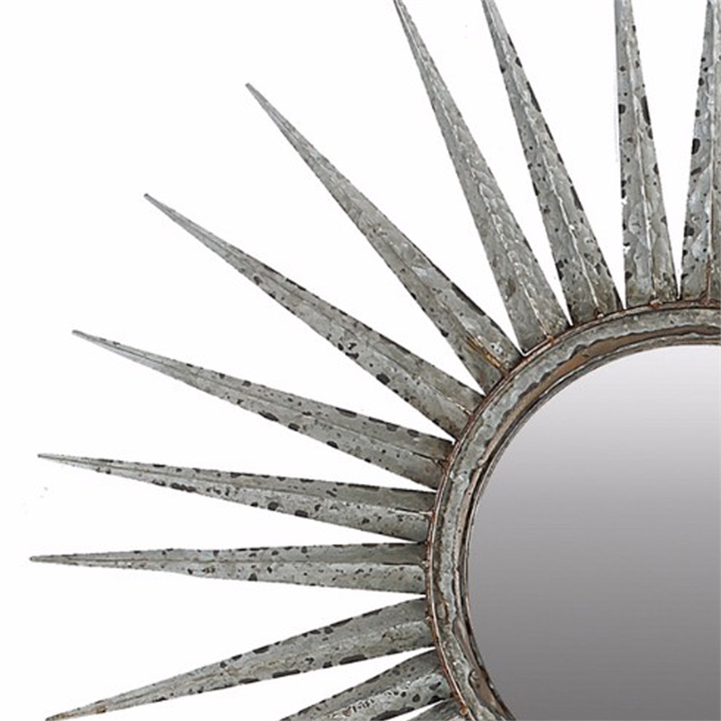 Distressed Sun inspired Mirror