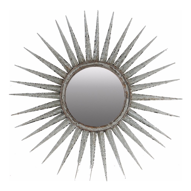 Distressed Sun inspired Mirror