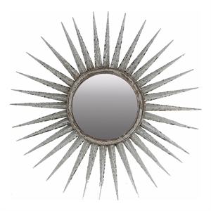 Distressed Sun inspired Mirror