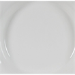 Enticing Round Decorative Porcelain Plate- White