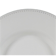 Enticing Round Decorative Porcelain Plate- White