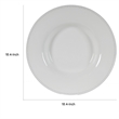 Enticing Round Decorative Porcelain Plate- White