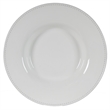 Enticing Round Decorative Porcelain Plate- White