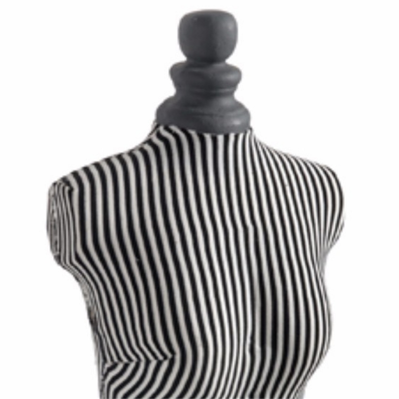 Fabric Wrapped Mannequin In Black and White