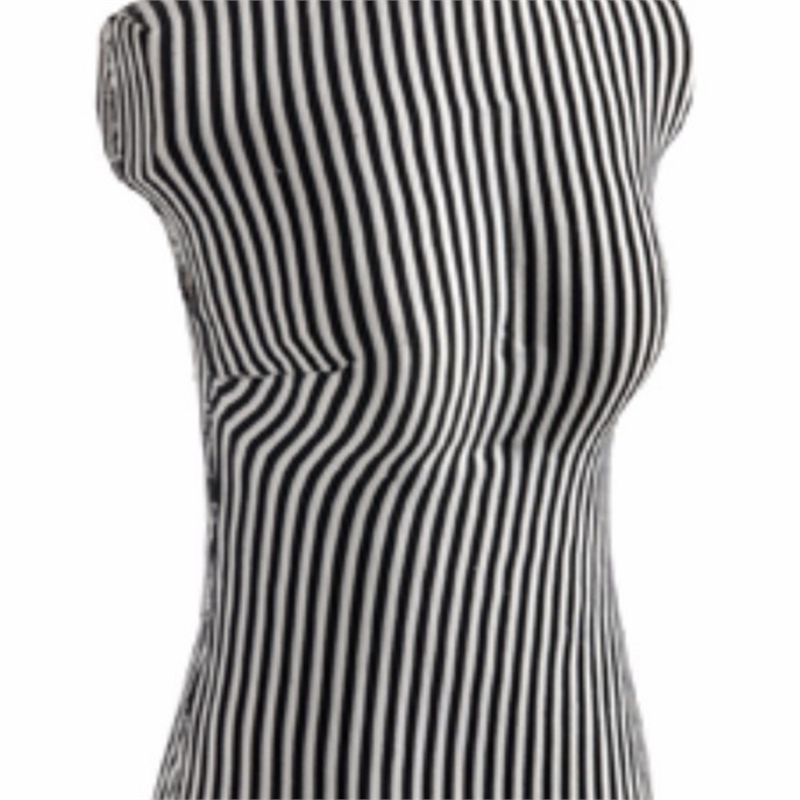 Fabric Wrapped Mannequin In Black and White