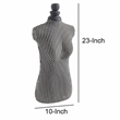Fabric Wrapped Mannequin In Black and White