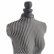 Fabric Wrapped Mannequin In Black and White
