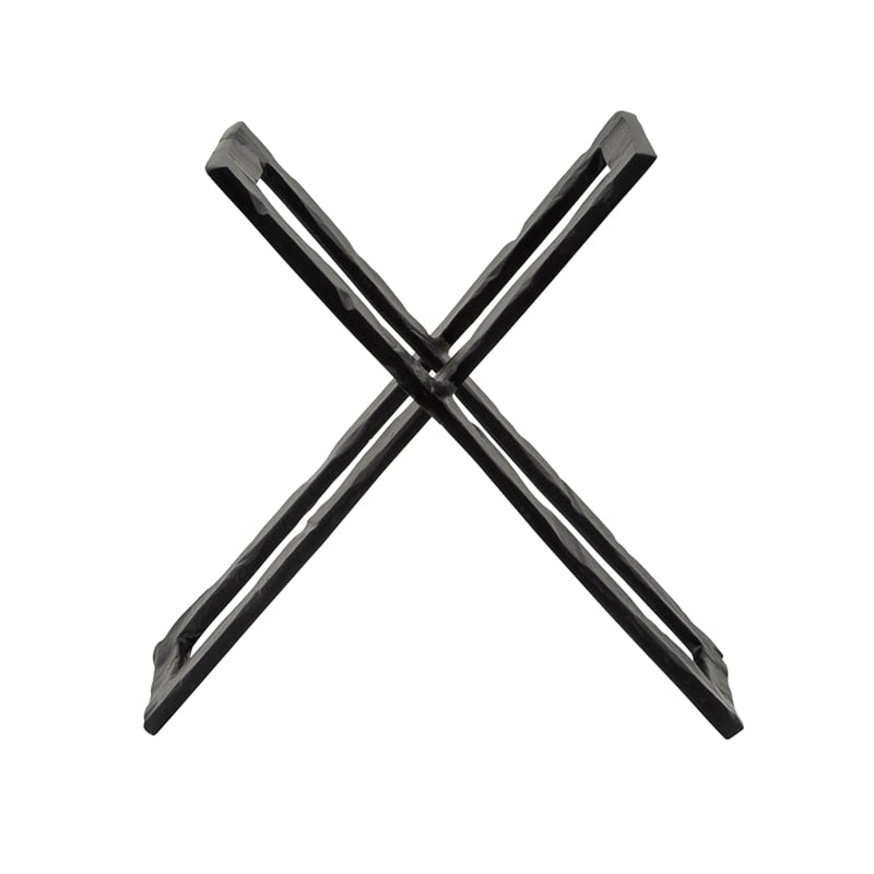 12 Inch Sculpture- 2 Metal Rectangles- Entwined Metal Structures- Black