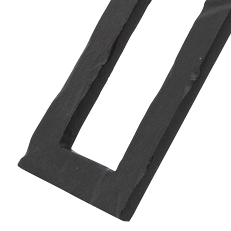 12 Inch Sculpture- 2 Metal Rectangles- Entwined Metal Structures- Black