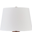 Gyen 29 Inch Table Lamp- Antique White Pattern Pot Base- Beige Empire Shade
