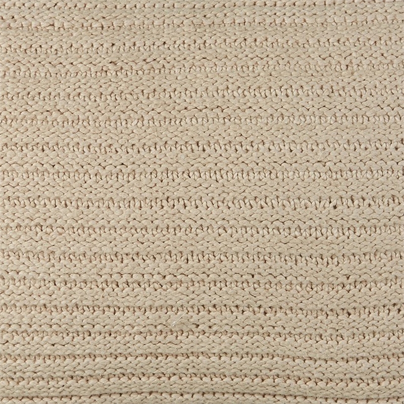 Lumbar Throw Pillow Set of 4- 14 x 22- Polyfill Textured Light Brown Cotton