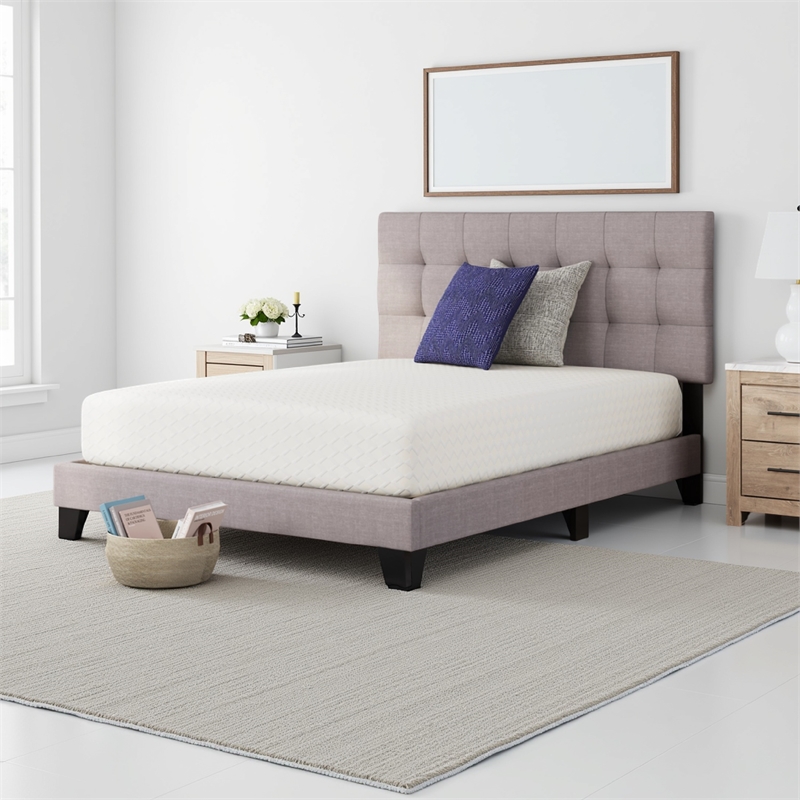Jeny Queen Mattress- Cool Comfort Memory Foam- Stretch Cover 12 Inch