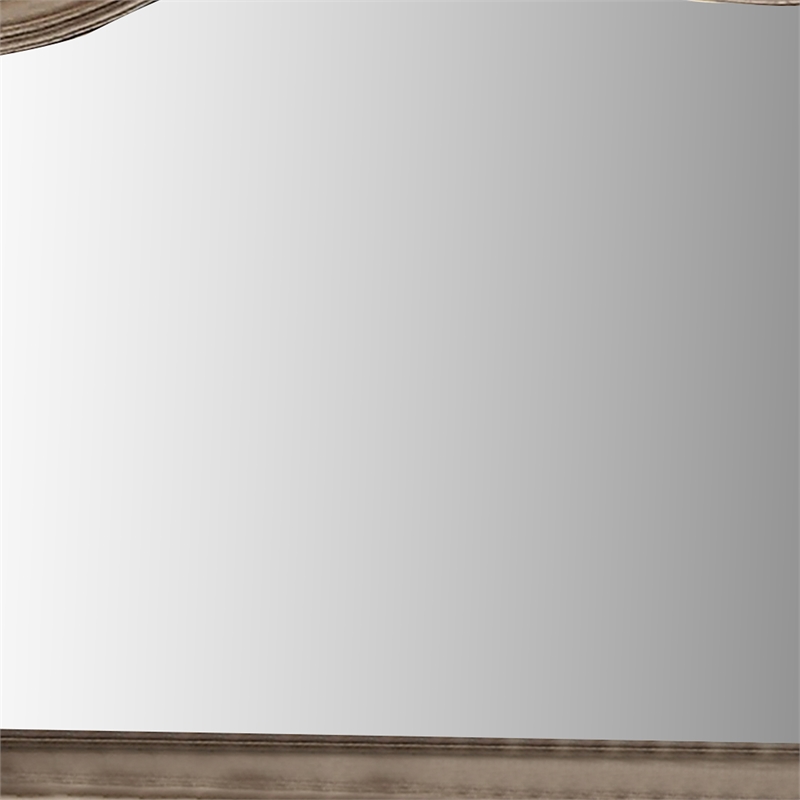 Belgrade I Transitional Style Mirror - Rustic Natural Tone