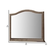 Belgrade I Transitional Style Mirror - Rustic Natural Tone