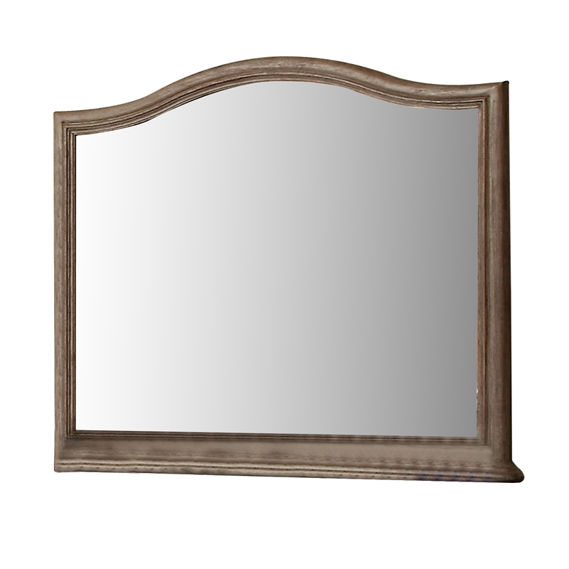 Belgrade I Transitional Style Mirror - Rustic Natural Tone