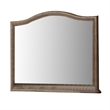 Belgrade I Transitional Style Mirror - Rustic Natural Tone
