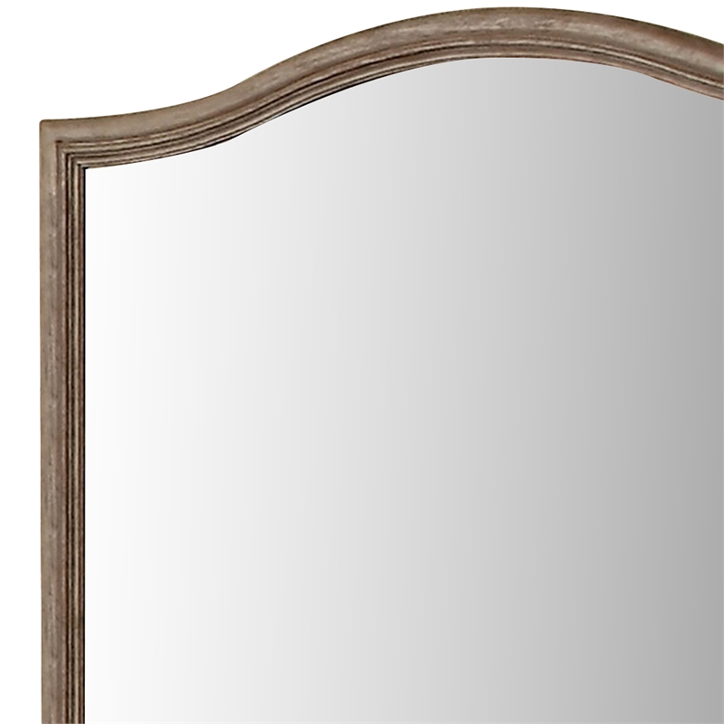 Belgrade I Transitional Style Mirror - Rustic Natural Tone
