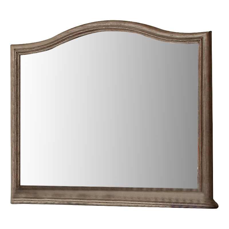 Belgrade I Transitional Style Mirror - Rustic Natural Tone