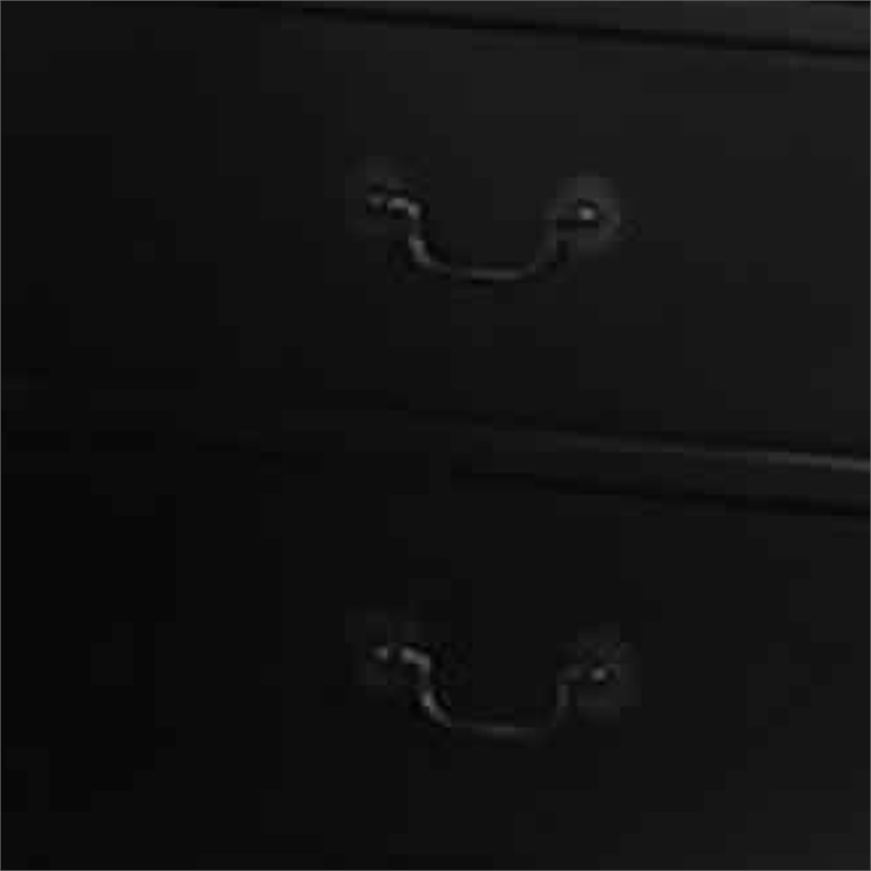 Attractive Pine Wood Night Stand-Black