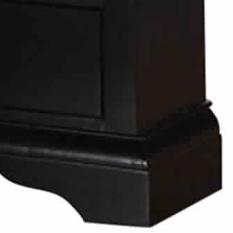 Attractive Pine Wood Night Stand-Black