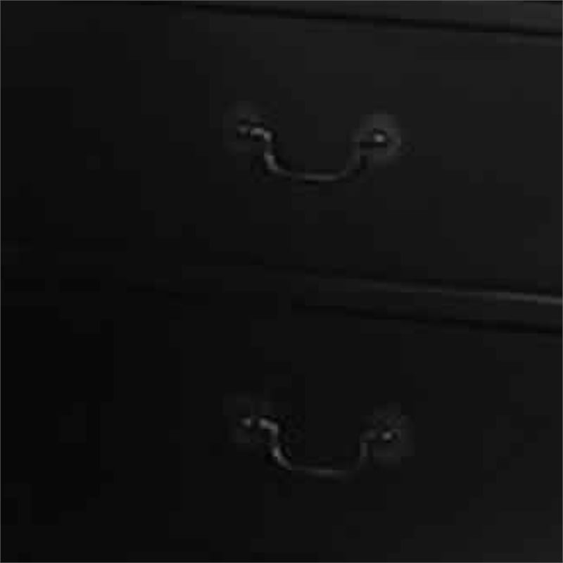 Attractive Pine Wood Night Stand-Black