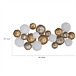 Beautifully Designed Metal Wall Accent- Multicolor