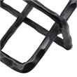 10 Inch Metal Accent Decor with Square Interlinks- Gray