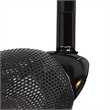 Round Metal Mesh Shade Track Light Head and Frame- Black