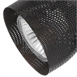 Round Metal Mesh Shade Track Light Head and Frame- Black