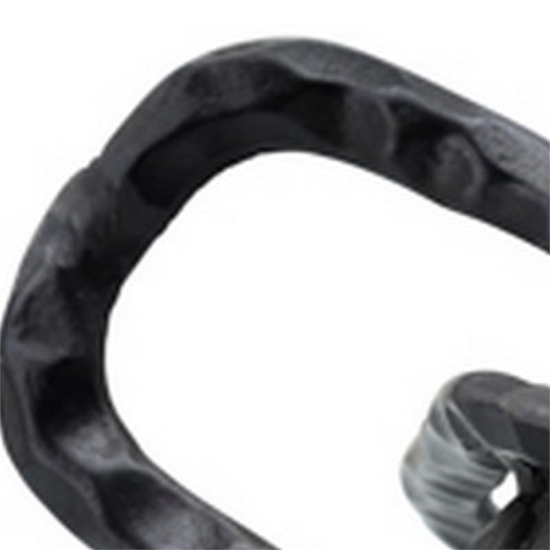 Metal Accent Decor with Oval Shaped Interlinks- Gray