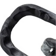 Metal Accent Decor with Oval Shaped Interlinks- Gray