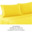 Bezons 4 Piece Queen Size Microfiber Sheet Set The Urban Port- Yellow